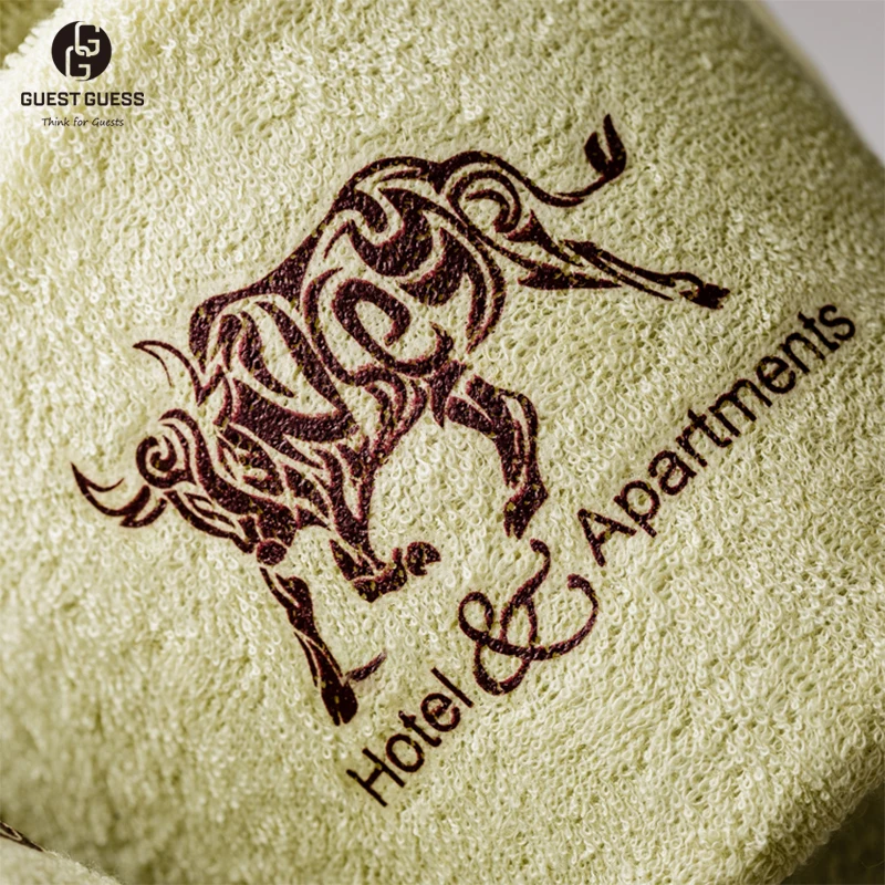 Wholesale Hotel Terry Slippers OEM Open Toe Personalized Coral Fleece Raw Material For Hotel Slippers With Logo