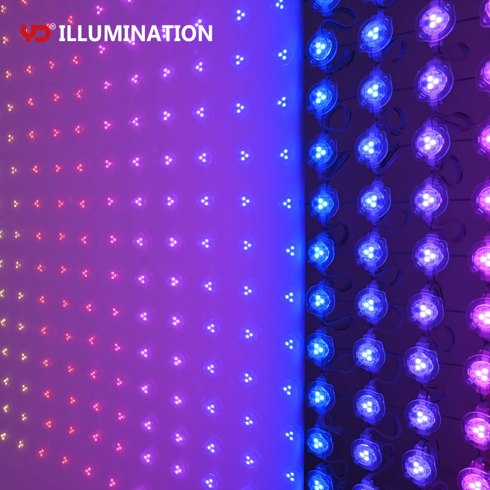 Superior quality IP68 Anti-UV RGBW flame retardant LED Mesh Screen For Outdoor Facade Lighting