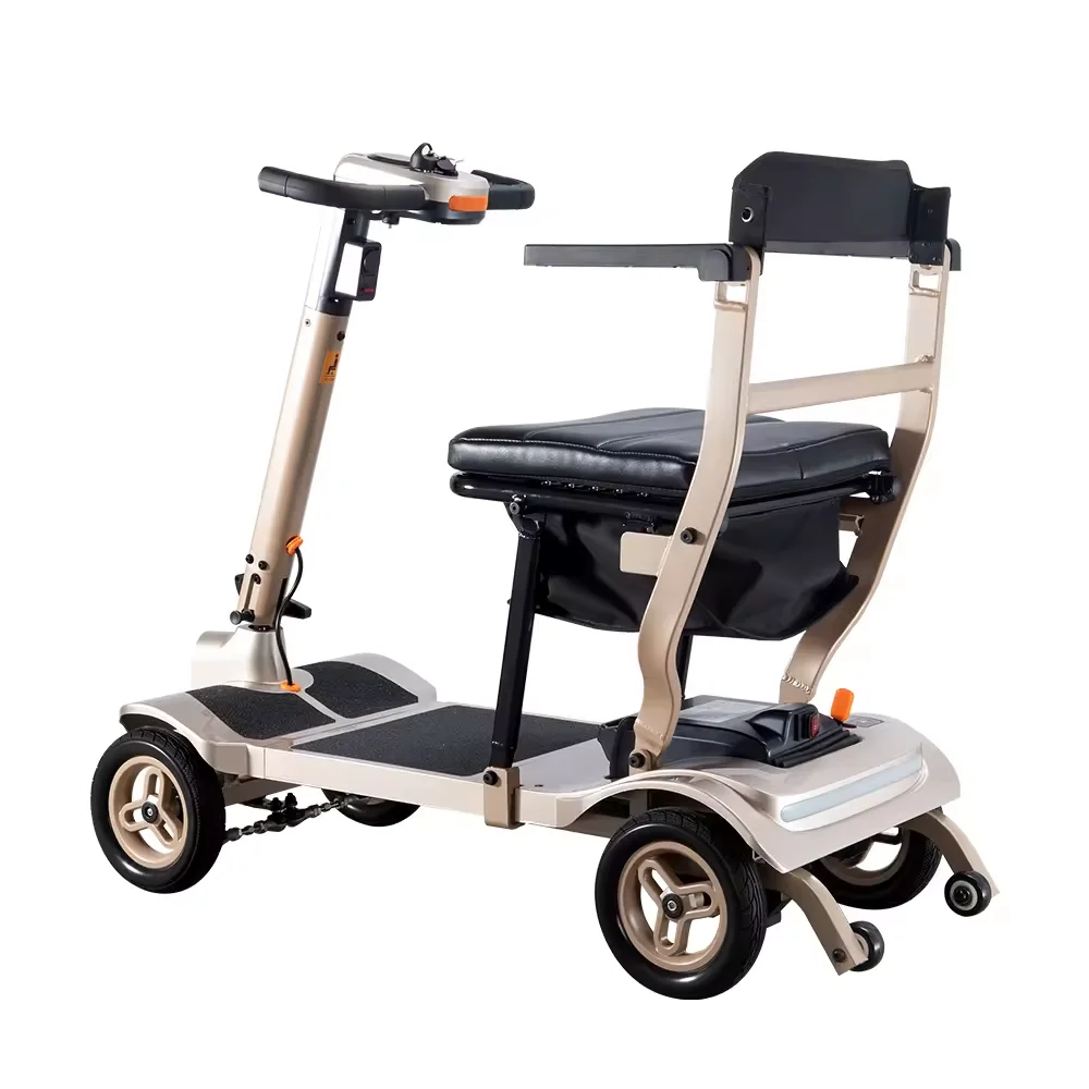 Mobility Scooter Elderly 4 Wheel Electric Portable Lightweight Folding Adult Electric Mobility Scooters with LCD Screen