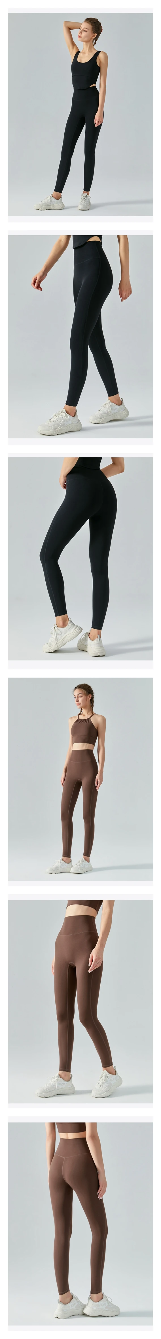 New nude high-waisted abdominal lulu yoga pants peach butt lift lulu yoga leggings running fitness skinny lulu sports pants