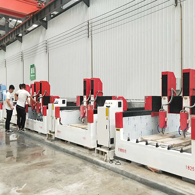 JCXstone 1825 2Head Stone engraving machine cncrouter marble granite cutting machine headstone carving milling