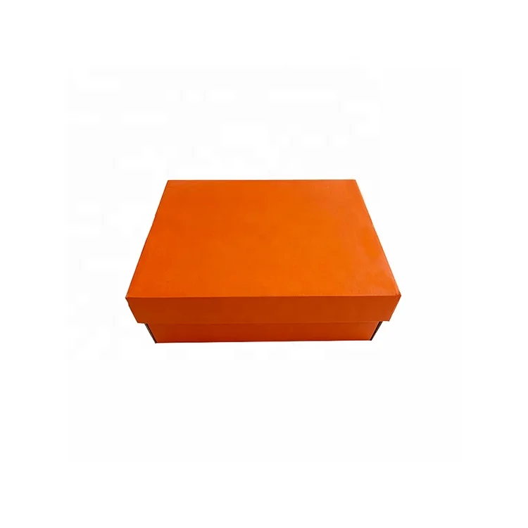 Zhize Branded Packaging Design Shoe Package Corrugated Orange  Sneaker Box Custom Shoe Boxes With Logo Packaging