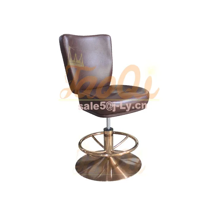 K1012 Hot Sell Barstools Swivel Bar Chair Adjustable Stainless Steel Poker Slot Machine Roulette Club Modern Casino Chair