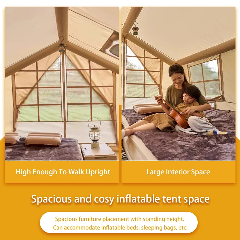 Radiwin Free Standing 1 Kg Single 2 Person Instant Inflatable Outdoor Folded Large Double Camping Air Swag Type Tent With Logo