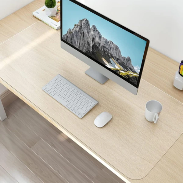 New Transparent Soft Thick Clear Table Mat Transparent Desk Writing Mat Mouse Pad for Desktop