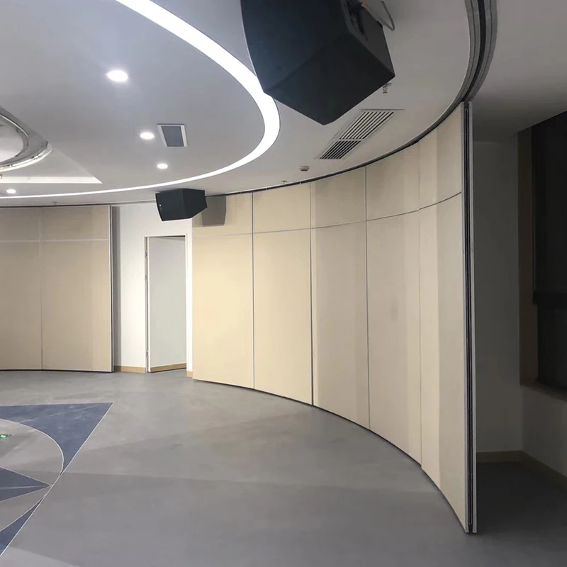 Movable partition wall arc sliding partition wall curved office wall partition system