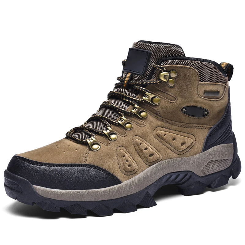Explosion Outdoor Hiking Boots winter Thicken Waterproof Trekking Leather Mountain Hiking Shoes Man