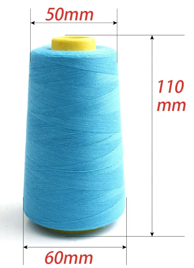 High speed jeans thread 40/2 bonded sewing threads white hand-stitched clothes thread