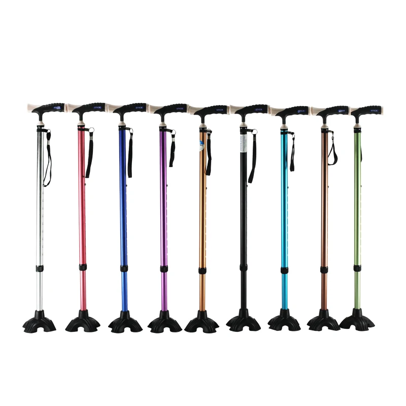Custom Monopod T Handle Walking Stick Oldman Metal Durable Walking Stick Gentlemen Walking Cane