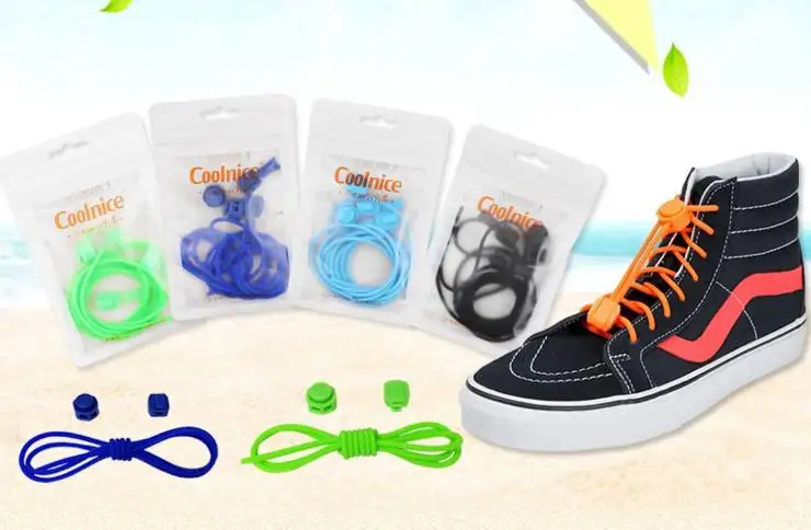 Hot sale No tie shoelace lock round China factory Newest Fashion silicone lock Shoe laces