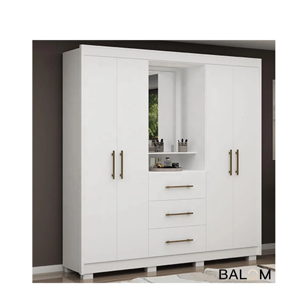 BALOM Hot Selling New Matte Modern Wooden Bedroom Custom Wardrobes Closet