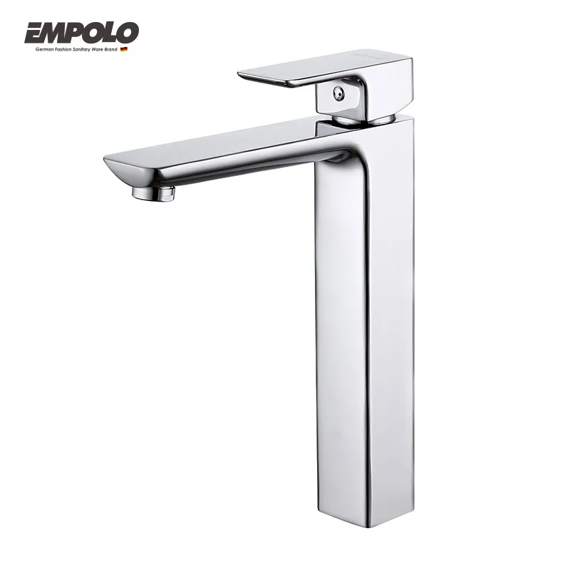 Новые смесители и краны Empolo однорычажный смеситель для высоких раковин латунный хромированный умывальник водопроводный кран