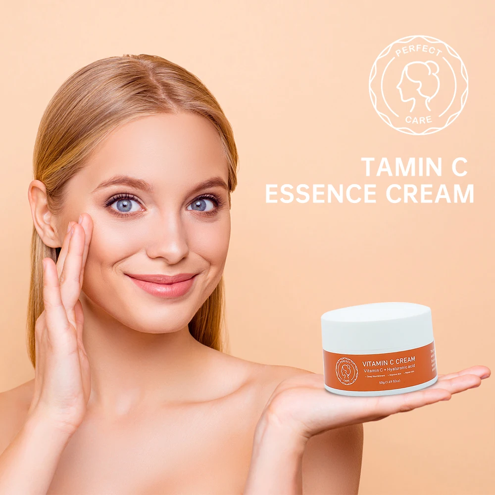 Customizing Vitamin C Face Cream Whitening Moisturizing Brightening Oem Skin Care Face Cream Set