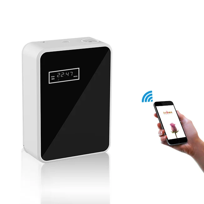 Wholesale WIFI scent machine wall mount plug in electric led diffuser machine aroma  humidifier for hotel
