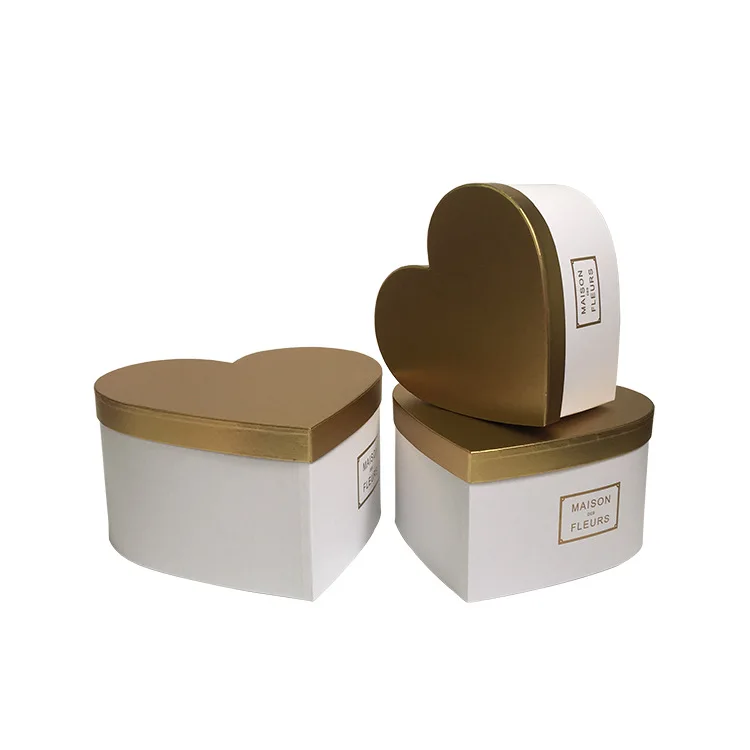 
2020 Changyi wholesale flower boxes Multi color Heart shape Rose paper box wedding party decoration flower packing box 