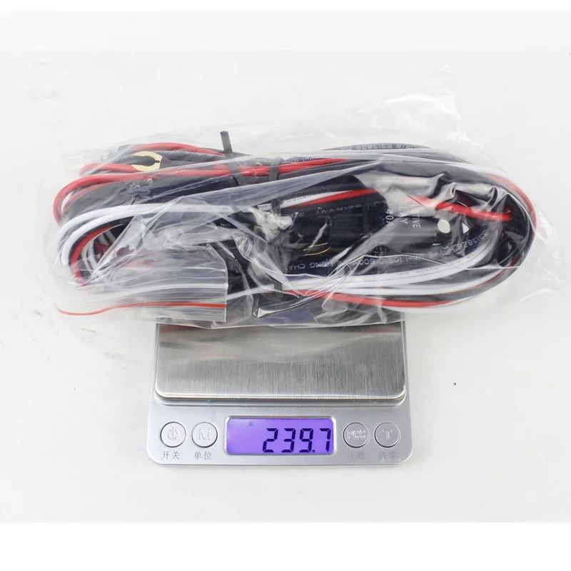 Car Wiring Harness Switch Relay Kit For 2 LED Work Light Bar Cable Auto Offroad Driving Lamp With Switch Fuse 40A 12V Auto Parts