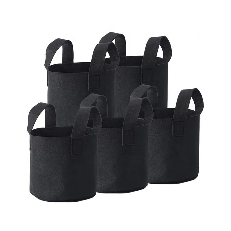 Nursery garden aeration fabric grow bags 1 2 3 7 10 gallon grow pots fruit non woven felt plant flower pots plant grow bag