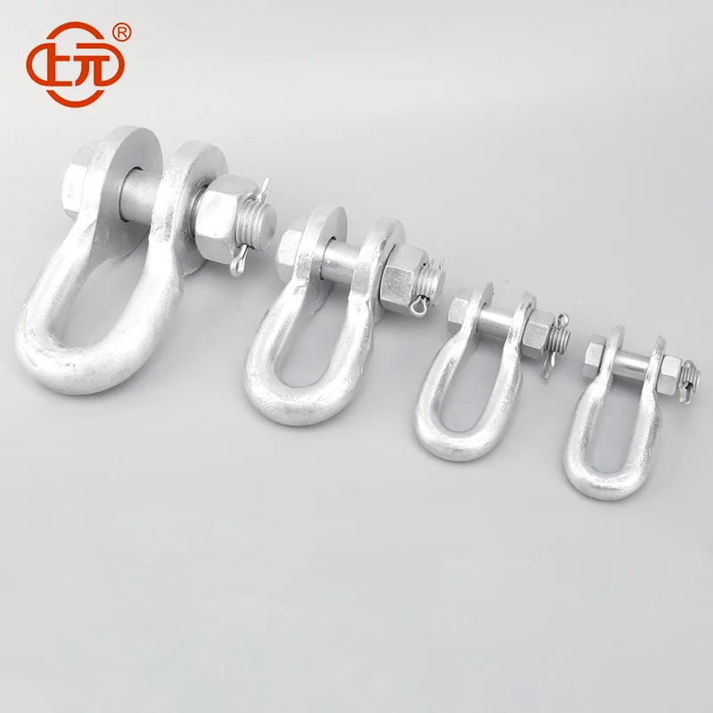 Shangyuan Hot Dip Galvanized Shackle Type U-Shackle Type U Anchor Shackle for Power Line Fittings
