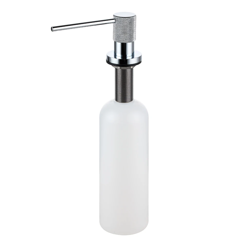 Black Finished Kitchen Dish Soap Dispenser Built In Counter Black Built In Chrome Soap Dispenser For Kitchen Sink