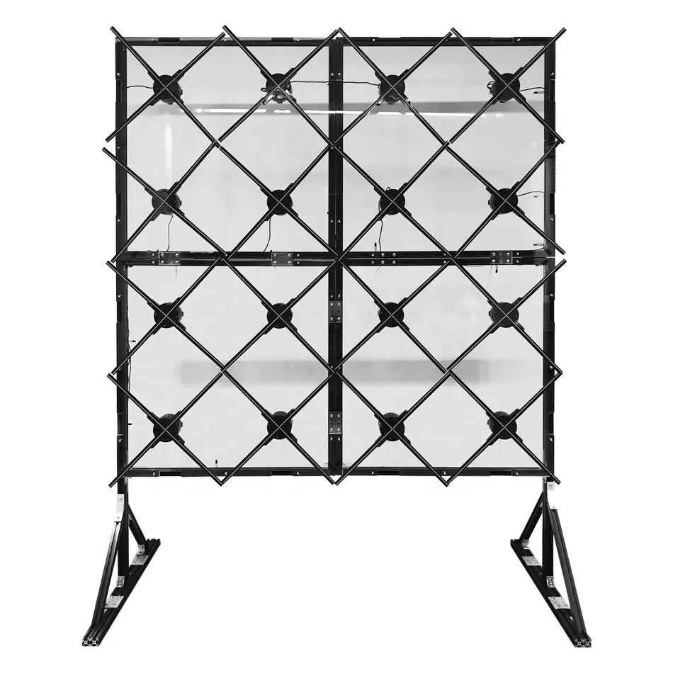 MLT New 65cm 4*4 16pcs Splicing 200cm Wall 3d Hologram Advertising Hologram Display Holographic Fan 3d Hologram Display Showcase