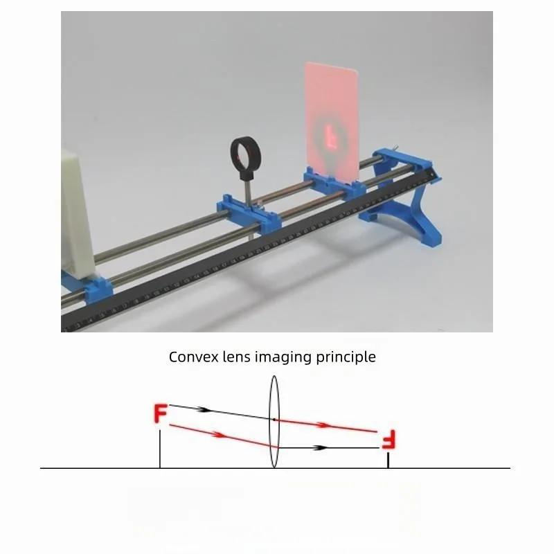 XR F-type light source Convex and concave lens pin hole image junior high school lab experiment optical bench