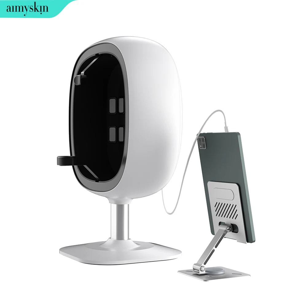 2024 AIMYSKIN 3D Skin Detector 8 Spectrum Digital Deep Facial Moisture Scanner Skin Test Device Skin Analysis Machine