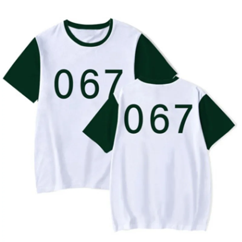 South Korea Movie Unisex Sports Fashion Short Sleeves Clothes 123 Game T-shirt