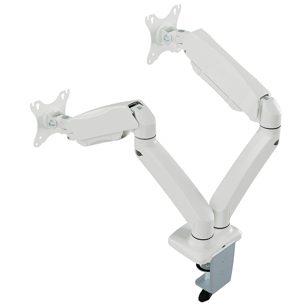 AUKI Gas Spring Monitor Arm,Fits 4.4 to 17.6 lbs LED LCD Monitors, Adjustable Stand With Tilt Rotation Swivel Function