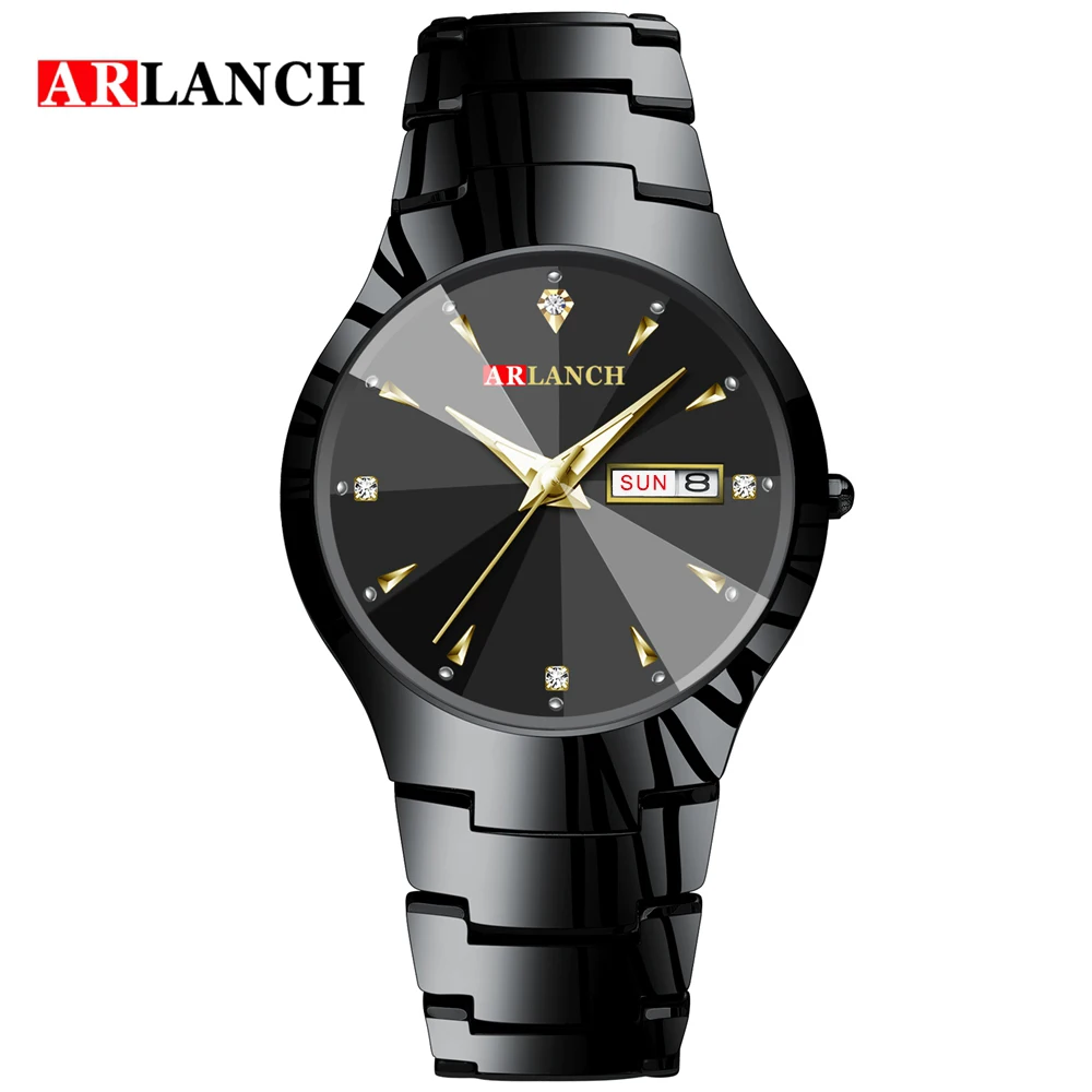 ARLANCH A316 Watch Men Brand Hot Sport Luxury Tungsten Steel Strap Wrist Waterproof Business Quartz watches Fashion Casual