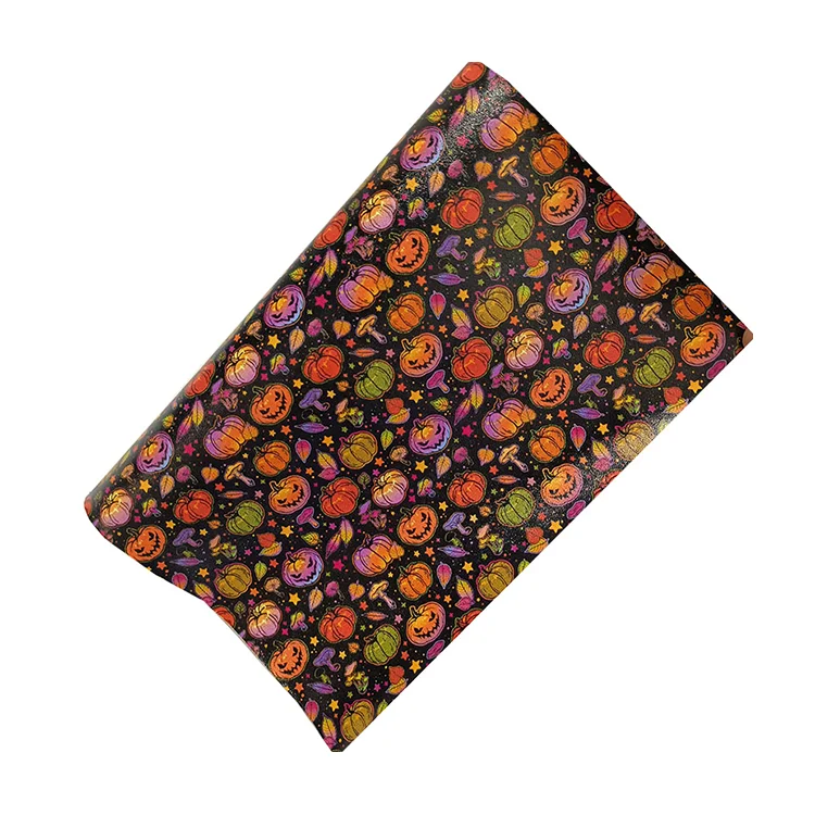 Digital print PU leather Faux Vinyl Printed Synthetic Leather for Printed Leather Bags Sofa Furniture