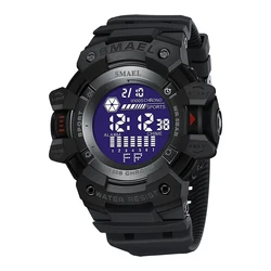 SMAEL 8050 waterproof sport chrono watch relojes de hombre army sport watch jam tangan fashion watches