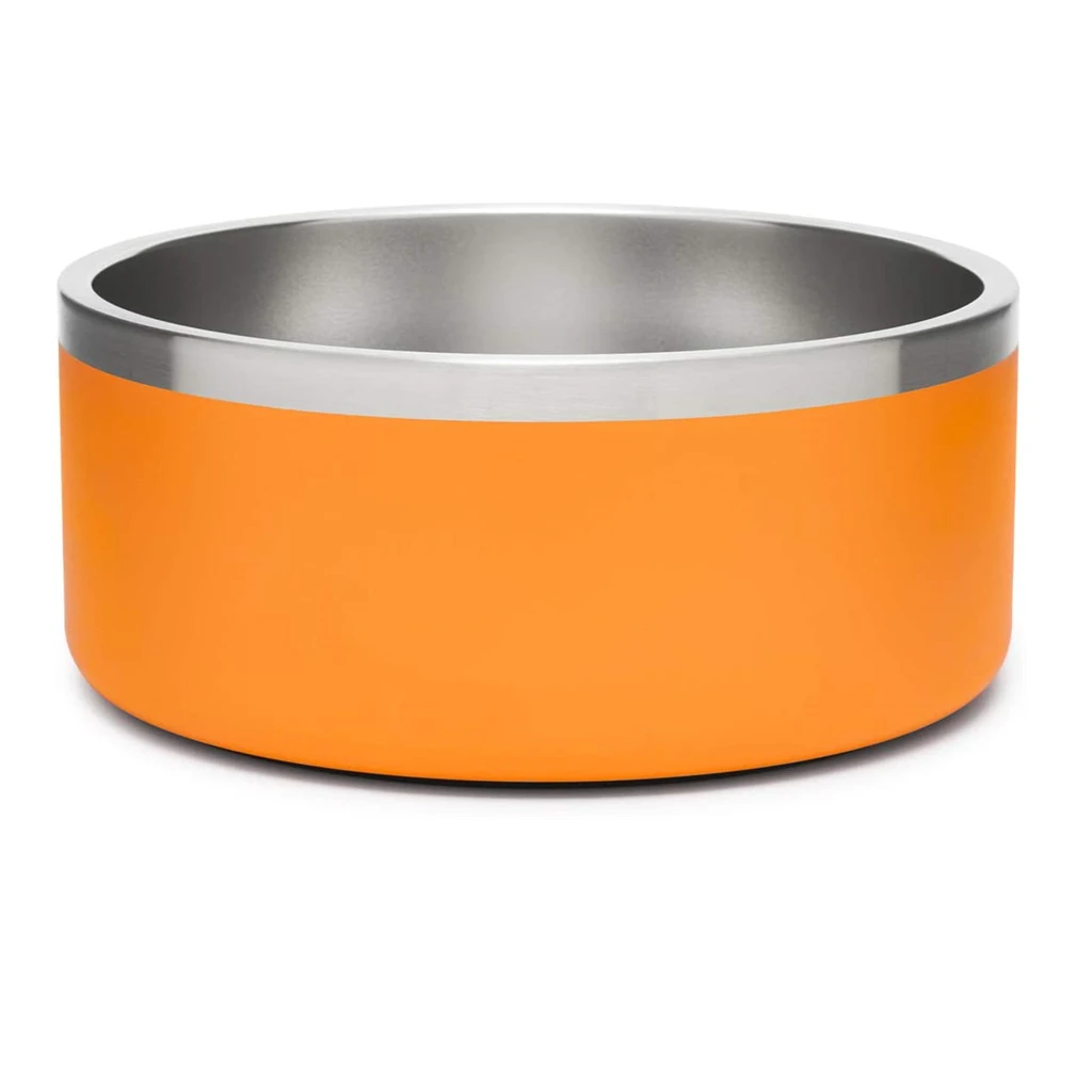 hot selling custom 32oz 64oz double wall stainless steel food feeding pet dog bowl