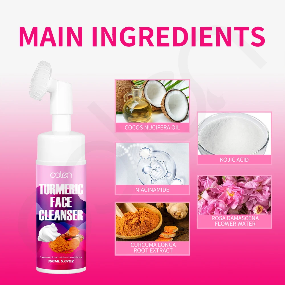 Luxfume 150ML Private Label Customization Deeply Clean Removes Oil And Dirt Turmeric Wash