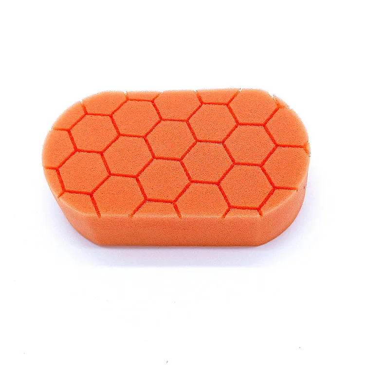Оптовая продажа оранжевый губка пены Pad для автомобиля полировка воском уплотнения алмаз жесткий воск полировки