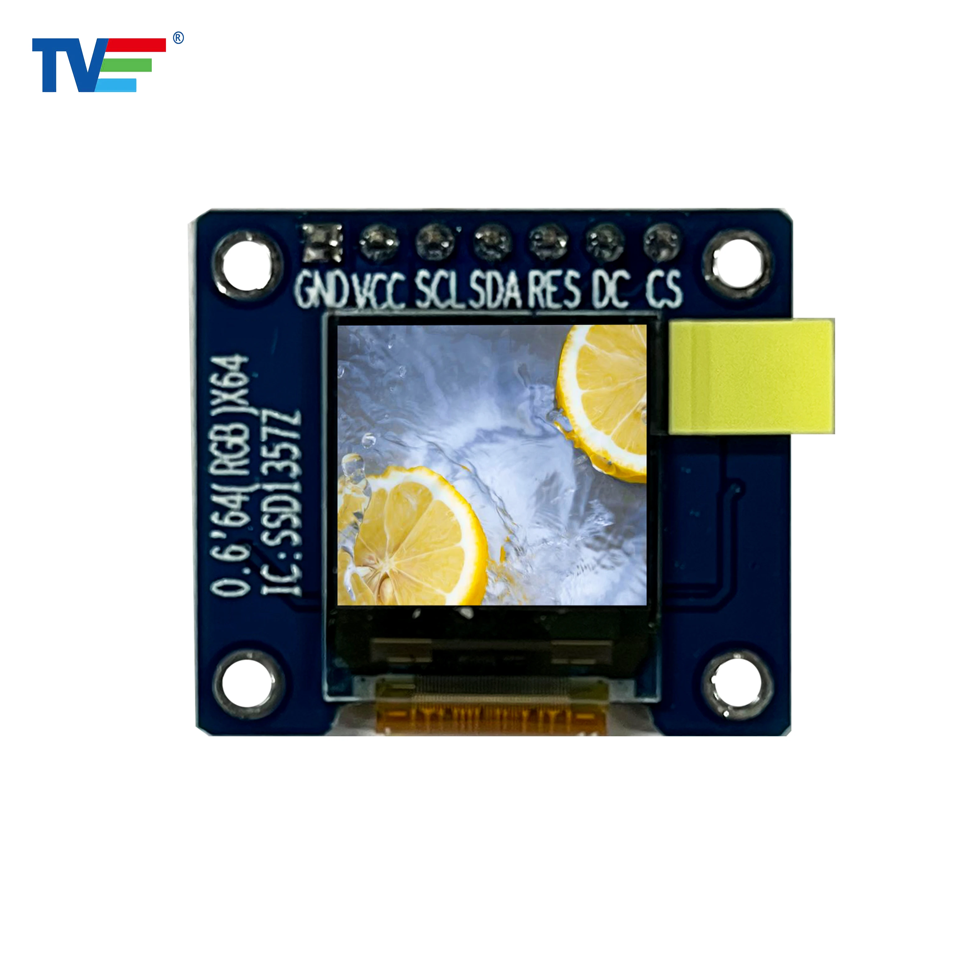 0.6 inch 64*64  IPS  PMOLED  with PCB controller board Display Module IC  SSD1357Z  Fully compatible with UG-6464TDDBG01