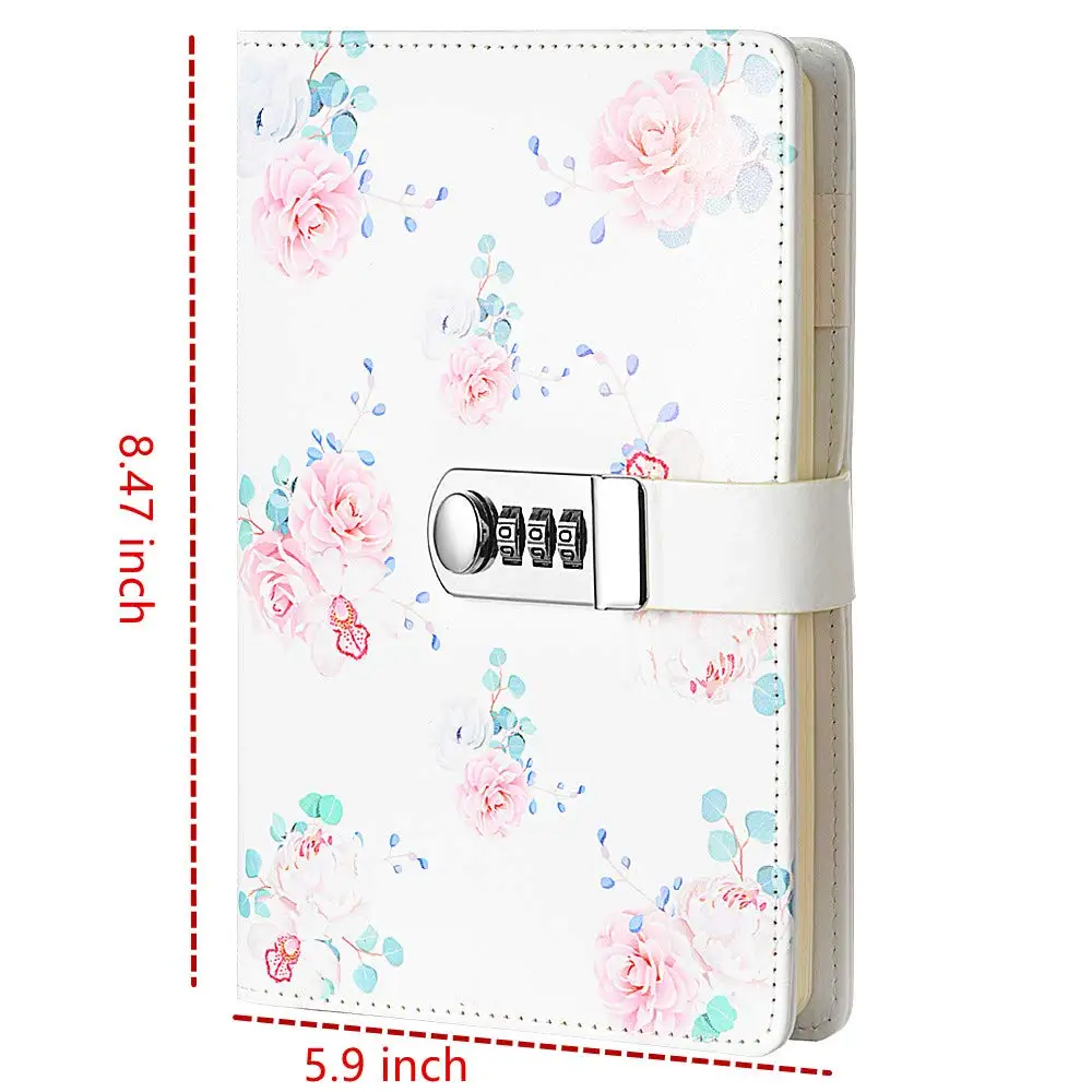 Myway 2025 Creative Password Lock Journal Diary Digital Locking Notepad Book Combination Journal Diary With Lock A5 Planner