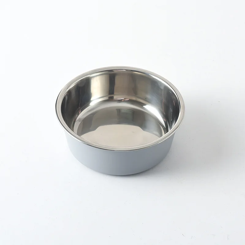 Pet Supplies Stainless steel Dog Cat bowl Cat food bowl Dog pet bowl anti-skidding double-deck environmentally friendly plastic