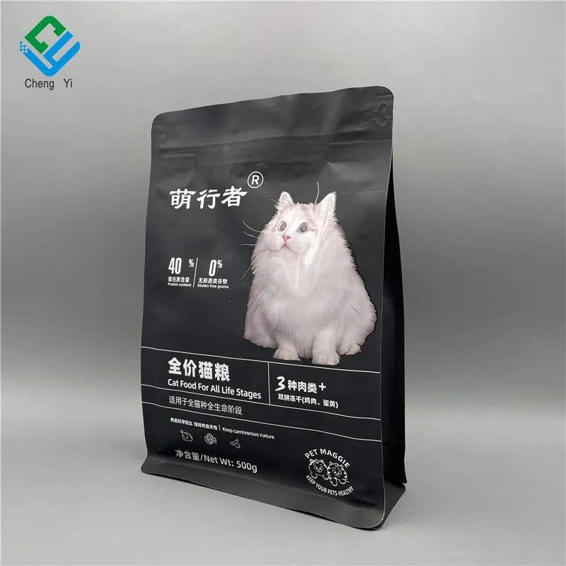 Reusable Aluminium Foil Plastic Wet/Dry Cat and Dog Pet Food Pouch Packaging Bag for Animal Pet Food