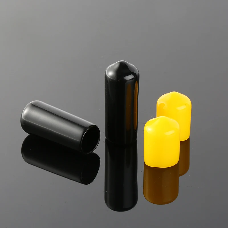 Soft nut protection black end cap round PVC cover Screw protector Thread Protector end cap round screw end caps