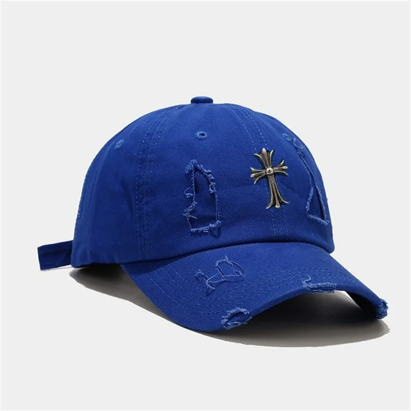 baseball cap female spring and summer wear out lovers cross duck tongue cap hole cap