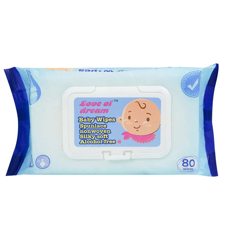 2023 Own brand fragrance-free sensitive baby wipes Newborn skin wipes Baby wipes