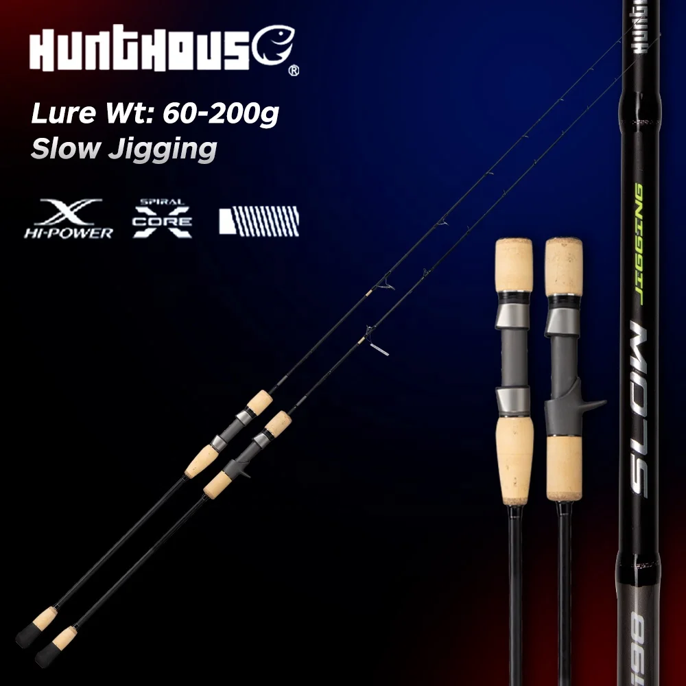 OEM ODM Spinning Casting Fish Pole FUJI Guide TORAY Carbon Blank 1.5 Piece Solid Tip 1.98m Slow jigging Rod for snapper grouper