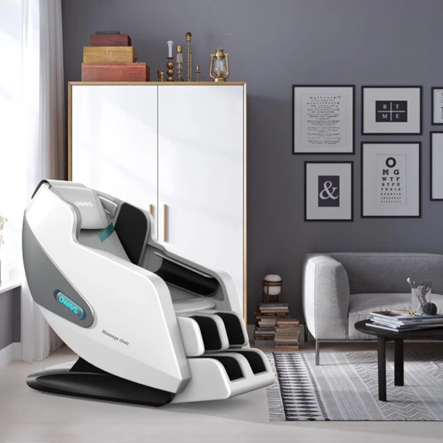 2021 Luxury Pedicure AI Voice 28 Airbag SL Track Electric Shiatsu Zero Gravity 4D Massage Chair