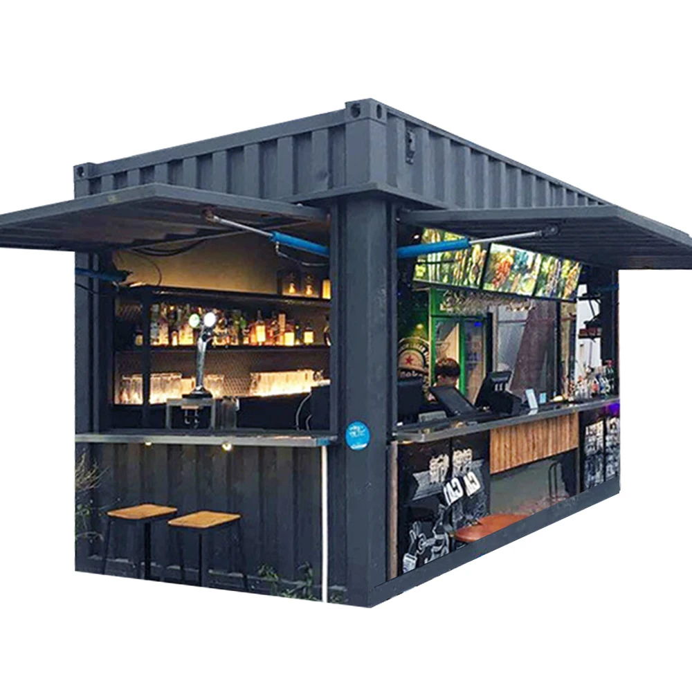 Customizable Container Store Prefab Modular Coffee Prefab Houses Commercial Street Container Shop