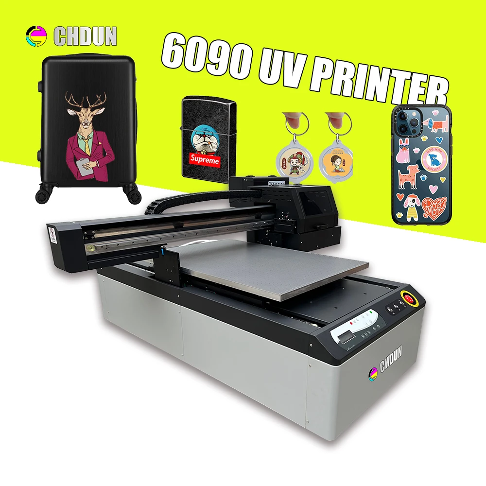 Big Format Inkjet 6090 UV Printer TX800/XP600/ I1600/I3200 Head Flatbed UV Printer Digital Printing Machine For Acrylic Wood