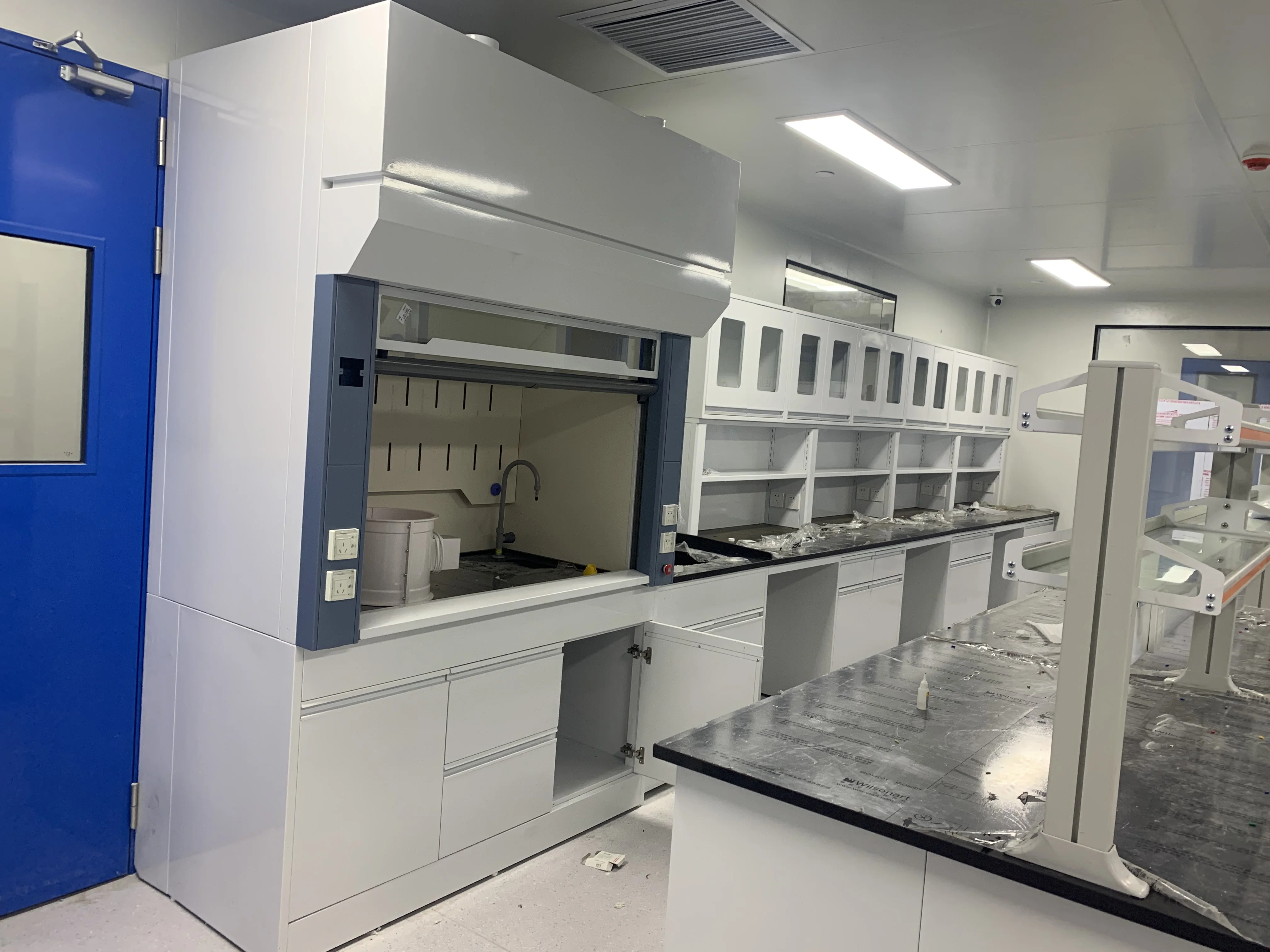 LAB050 Laboratory Benches and Cabinets with Chemical Resistance Counter Top Laboratory Furniture
