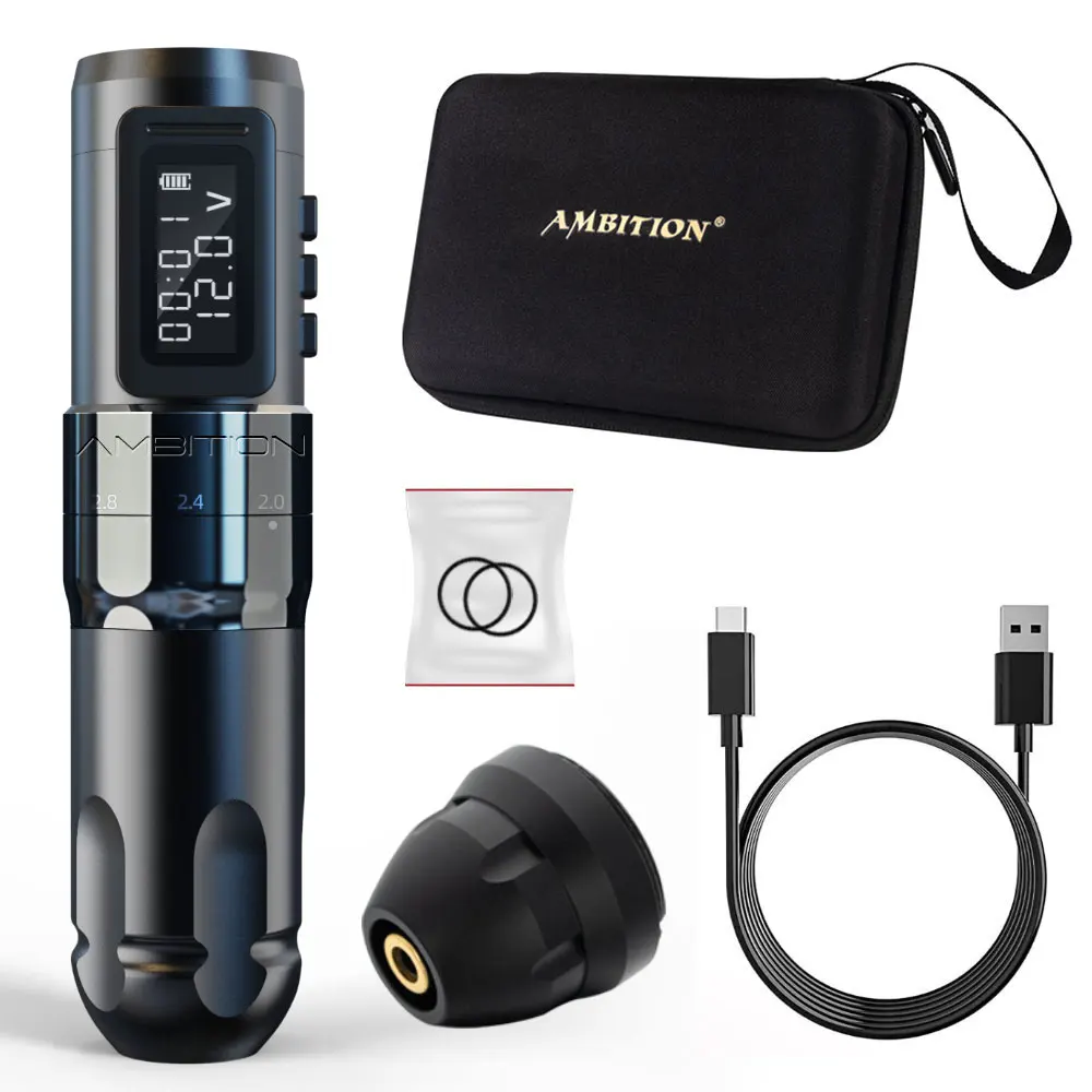 Factory Semi Permanent Makeup Machine 4.0mm Adjustable Stroke Wireless ScalpTattoo Machine For PMU/SMP
