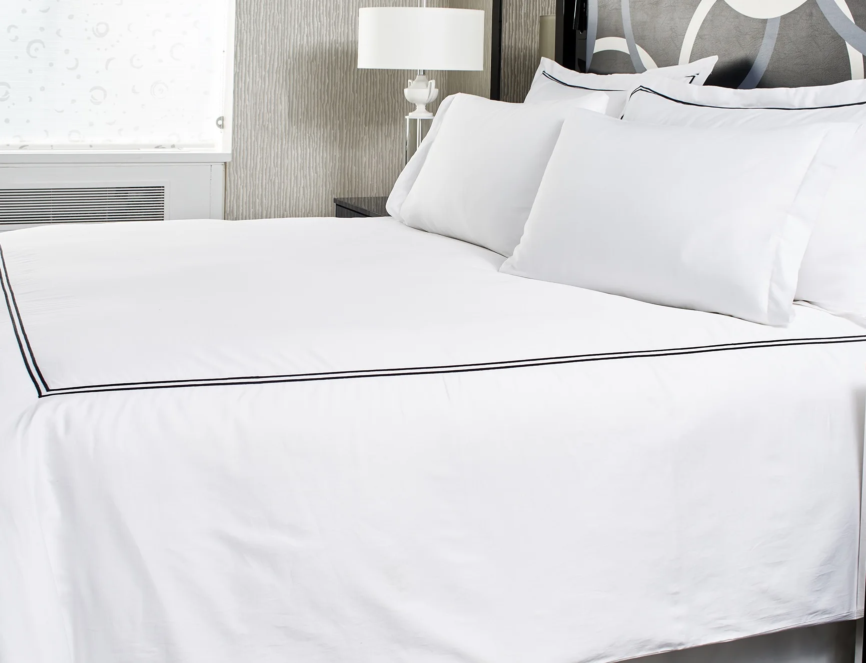 Deeda wholesale custom 5 star luxury hotel 100% egyptian cotton bed linen