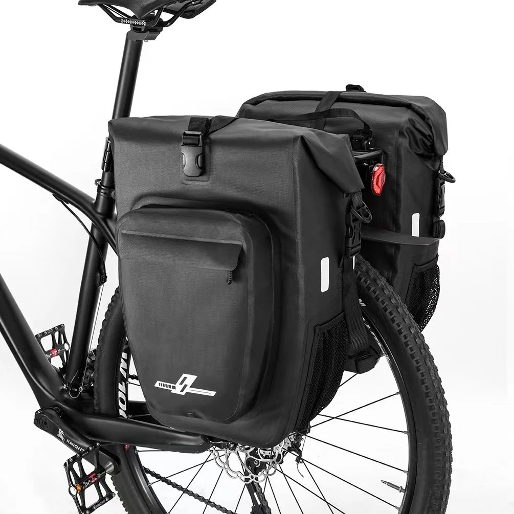 ASRQGOAL 2023 High Quality Cycle bags 30 Liter Bicycle Pannier Pack Bike Rear Rack Luggage Bag Cycle Bike packing for Fat Gravel