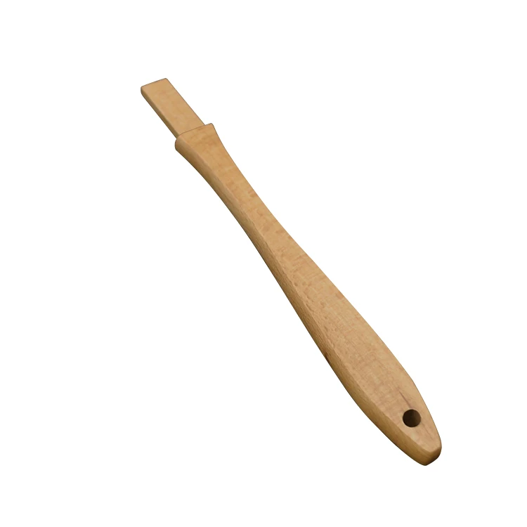 Food Grade Wood Handle Silicone Kitchen Scraper Bake
